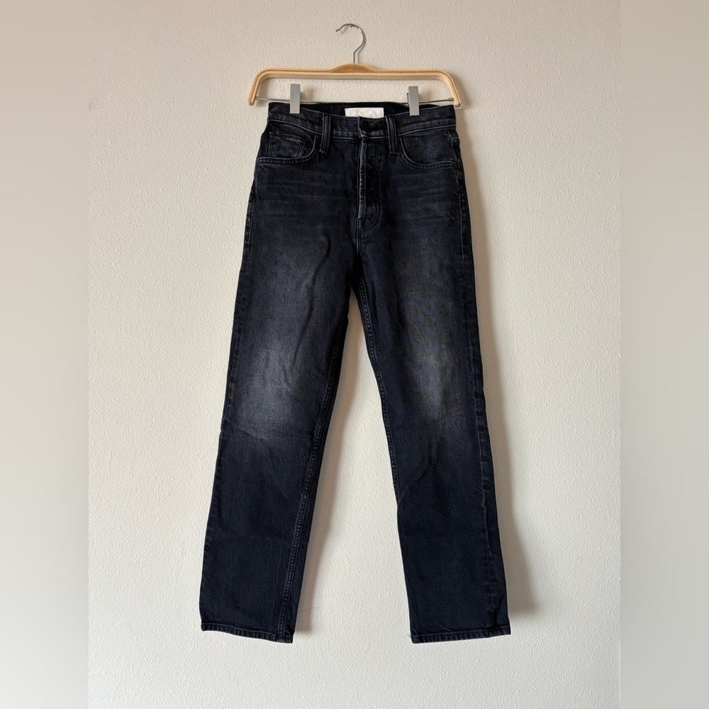 MOTHER The Tomcat Jean in Lies Lies Lies Dark Wash Straight Jeans Size 25